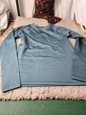 Boy's Blue/Grey Long Sleeve Top - All In Motion - XL (14)